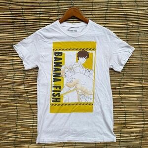 Banana‎ Fish Anime Graphic Tee White Tshirt Large 100% Cotton Official Merch
